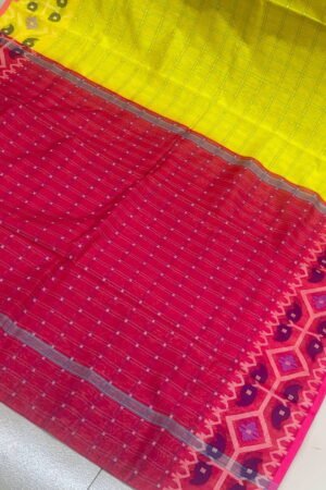 Slub cotton saree