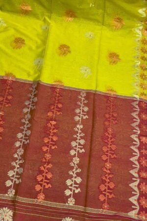 Dhaka Tencel Zari Jamdani Saree